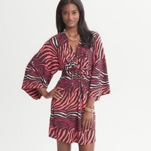Issa London for Banana Republic - Zebra Print Wrap Dress | Size 0